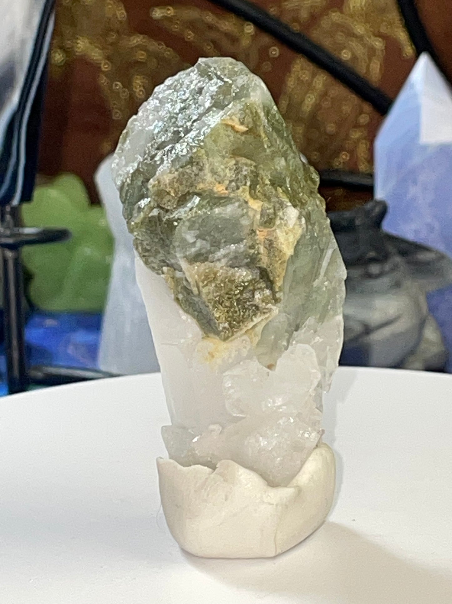 Hedenbergite Quartz Raw Specimen
