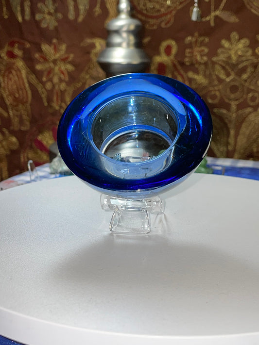 Blue Glass Sphere Holder