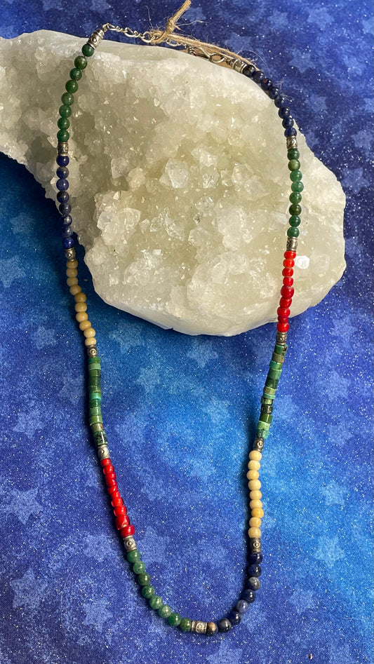 Multi Stone Choker Necklace