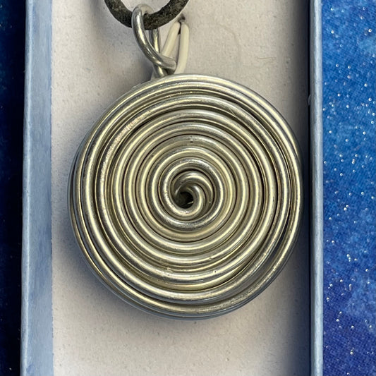 Silver Spiral Necklace