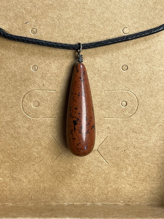 Mahogany Obsidian Necklace