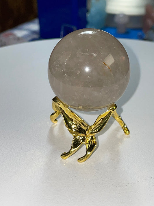 Gold Butterfly Sphere Holder