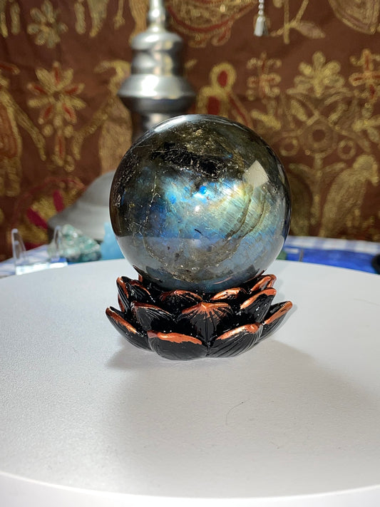 Rose gold LOTUS Sphere stand/holder