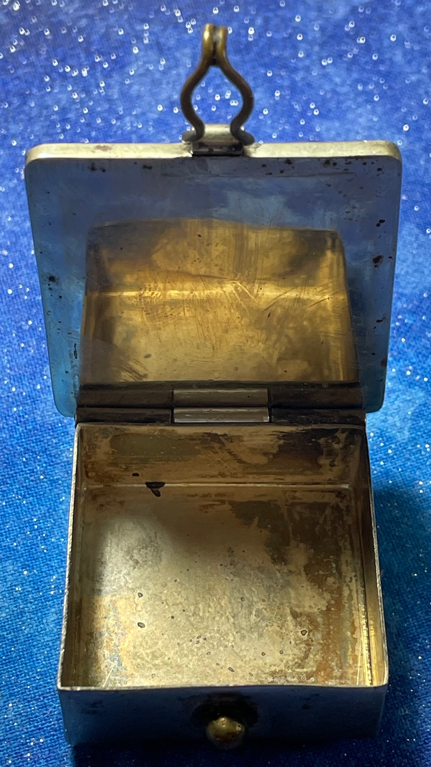 Vintage Abalone Inlaid Pillbox