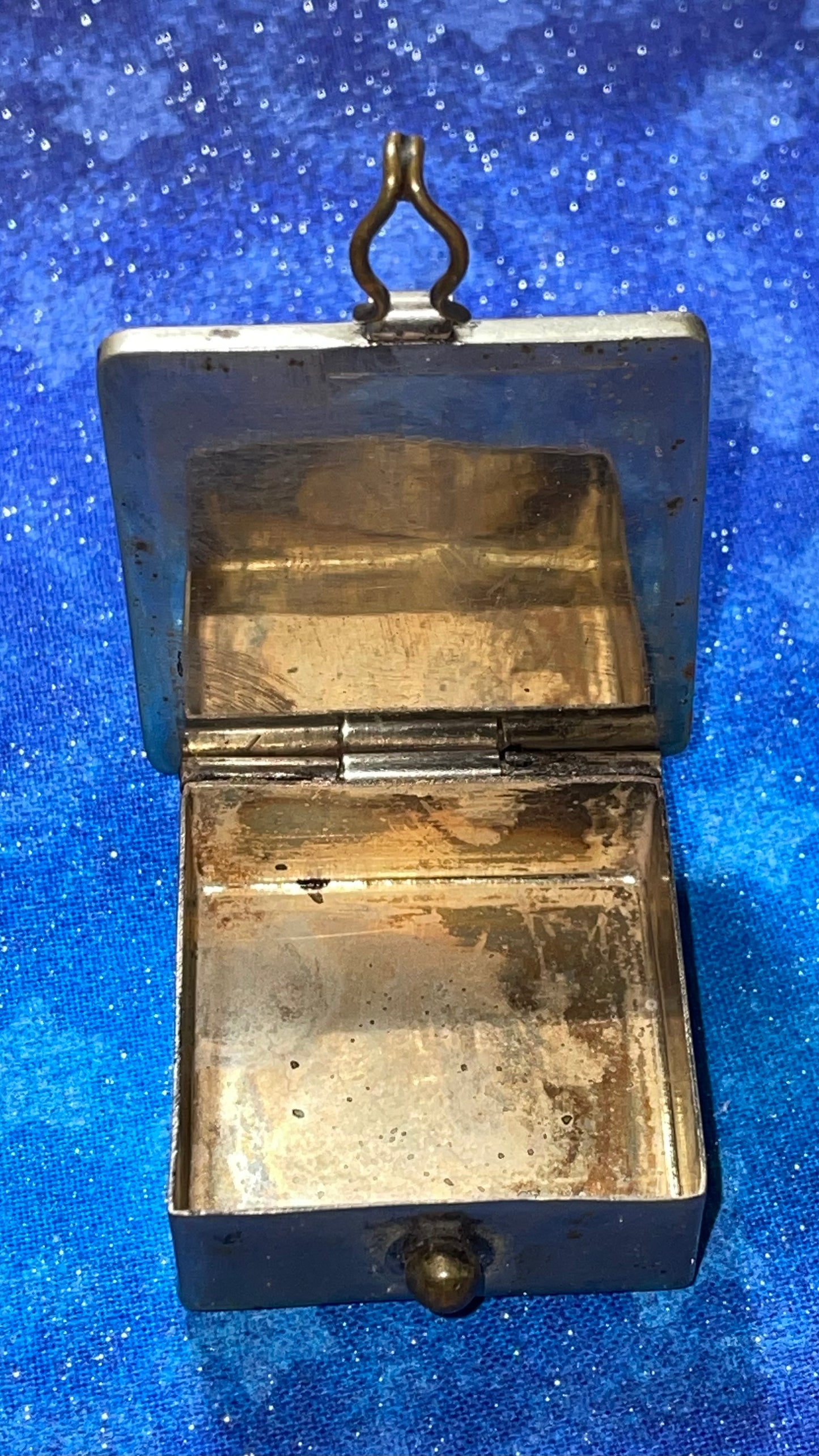 Vintage Abalone Inlaid Pillbox