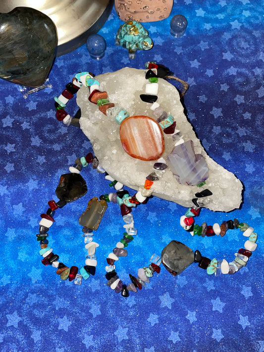 Agate & Multi Stone Necklace