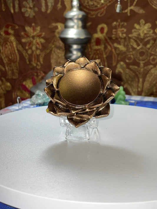 Gold LOTUS Sphere stand/holder