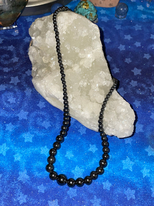 Graduated Hematite Necklace