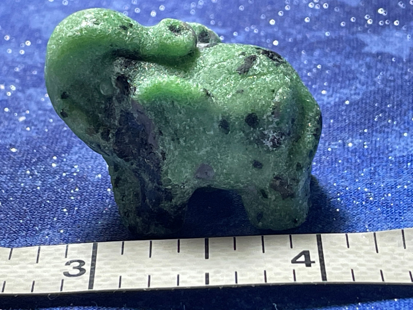 Ruby in Zoisite Elephant